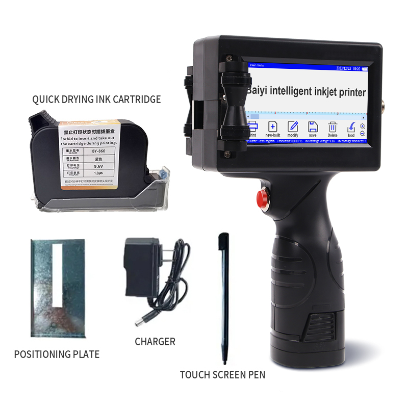 Handheld Inkjet Printer Touch Screen 12.7mm